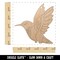 Hummingbird in Flight Unfinished Craft Wood Holiday Christmas Tree DIY Pre-Drilled Ornament